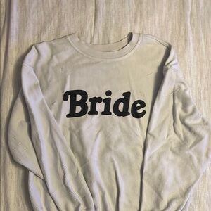 White 'Bride' Sweater